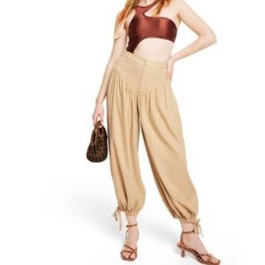 Women's Yoke High-Rise Pants - Fe Noel x Target Khaki